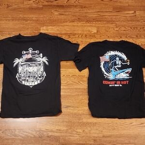 Cove Black Nautical Graphic Short Sleeve Tees
